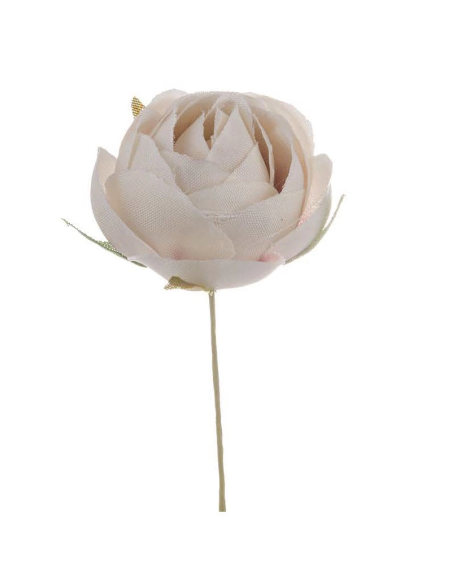 Rosellina piccola artificiale – rosa antico – diametro 3 cm