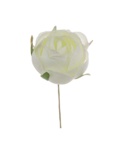 Rosellina piccola artificiale – panna – diametro 3 cm