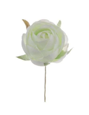 Rosellina piccola artificiale – verde – diametro 3 cm
