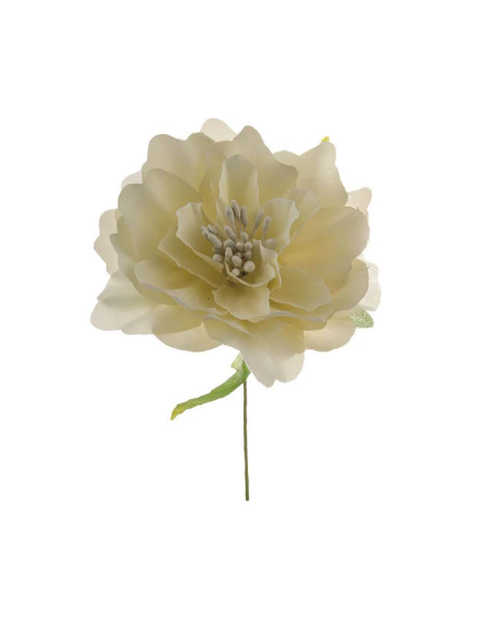Ortensia artificiale – beige – diametro 7 cm