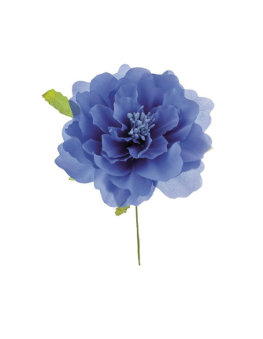 Ortensia artificiale – blu – diametro 7 cm