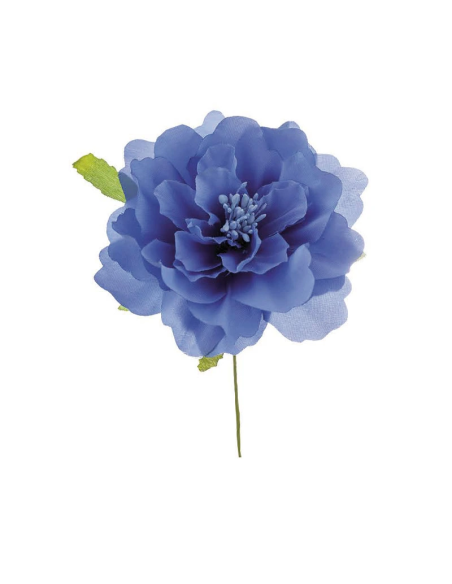 Ortensia artificiale – blu – diametro 7 cm