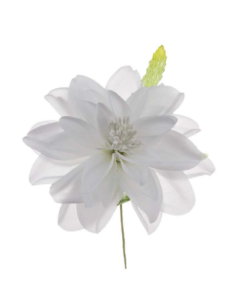 Dalia media artificiale – bianco – diametro 9 cm