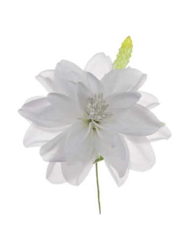 Dalia media artificiale – bianco – diametro 9 cm