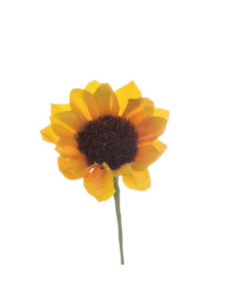 Girasole piccolo artificiale – giallo – diametro 2 5 cm