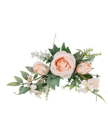 Tralcio di rosa artificiale – cipria – 25 x 6 cm