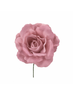 Rosa aperta artificiale – rosa antico – diametro 8 cm
