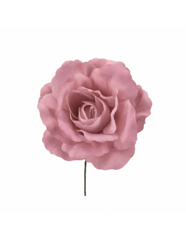Rosa aperta artificiale – rosa antico – diametro 8 cm