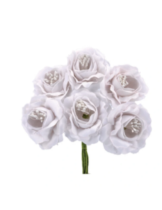 Rosetta – bianco – diametro 4 cm
