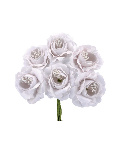 Rosetta – bianco – diametro 4 cm
