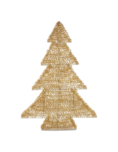 Alberello luminoso oro h 120 cm con 960 micro LED flash