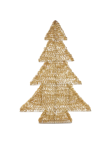 Alberello luminoso oro h 120 cm con 960 micro LED flash