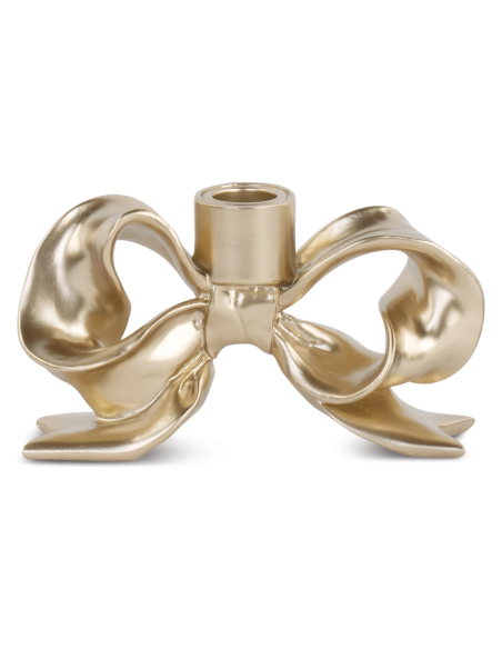 Portacandela fiocco champagne L 16