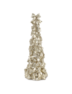 Alberello fiocchi champagne h 38 cm