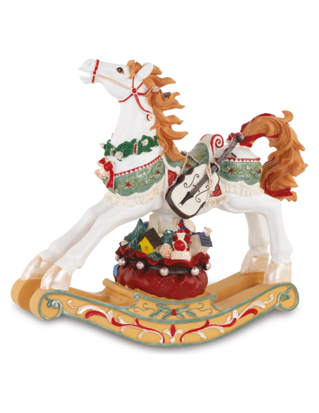 Maxi cavallino a dondolo decorativo 52 x 47 cm