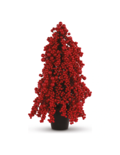 Alberello bacche rosse h 53 cm