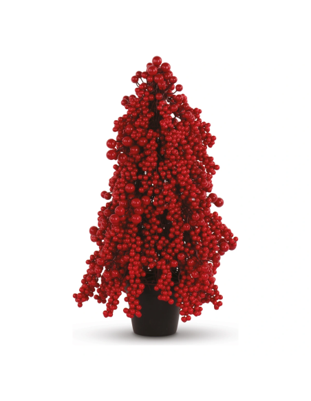 Alberello bacche rosse h 53 cm