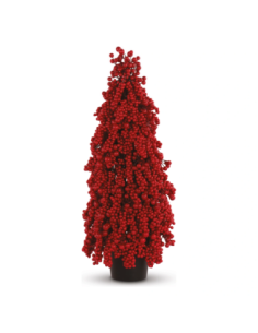 Alberello bacche rosse h 73 cm