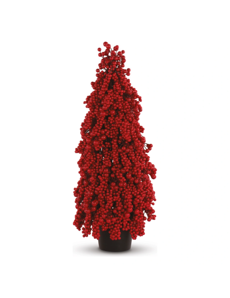 Alberello bacche rosse h 73 cm