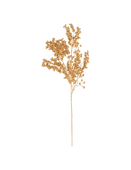 Ramo bacche oro h 85 cm