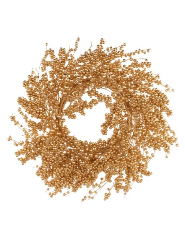 Corona bacche oro Ø 58 cm