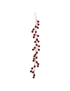 Fascio sfere velluto rosso L 170 cm
