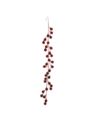 Fascio sfere velluto rosso L 170 cm