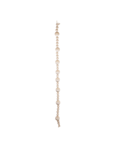 Filo sfere velluto burro con strass L 205 cm