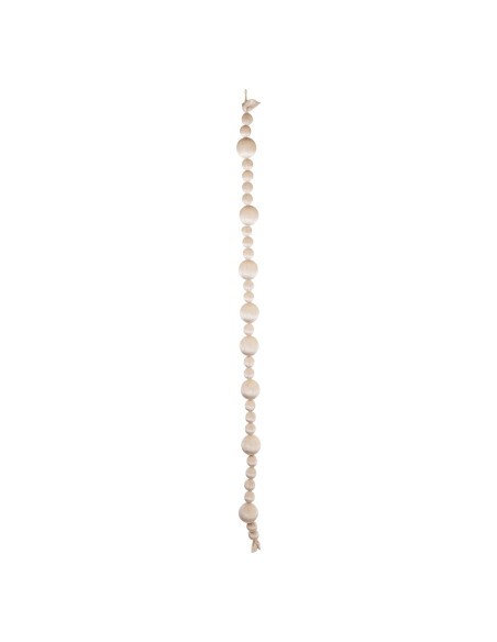 Filo sfere velluto burro con strass L 205 cm