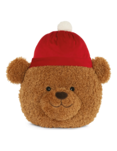 Cuscino Orsetto bouclé marrone 42 x 45 cm