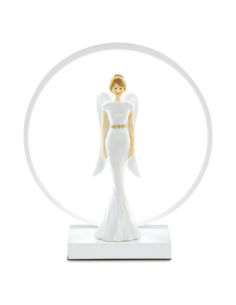 Lampada USB angelo Royal Venice bianca Ø 30 x h 33 cm con scatola