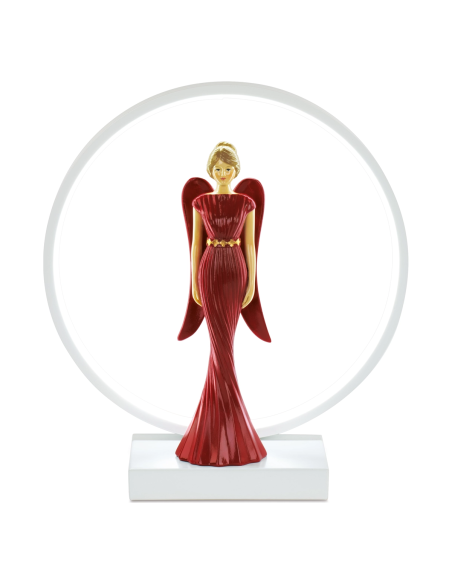 Lampada USB angelo Royal Venice bordeaux Ø 30 x h 33 cm con scatola