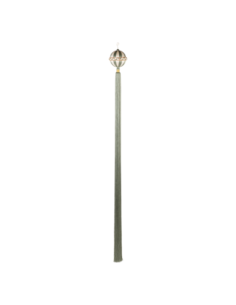 Sfera bianca e verde con nappa Ø 15 x h 160 cm