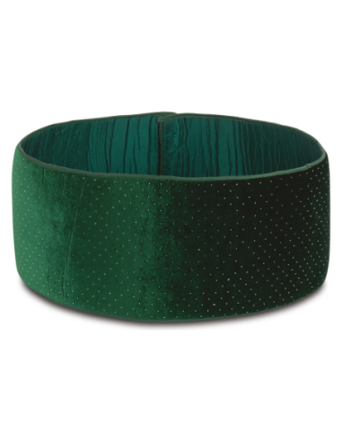 Copribase albero di Natale velluto verde adattabile 188 x 24