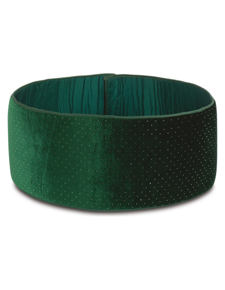 Copribase albero di Natale velluto verde adattabile 188 x 24