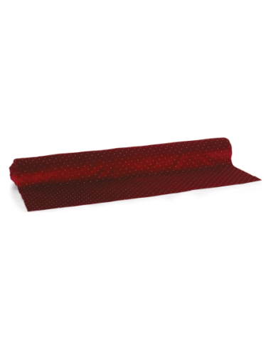 Rotolo velluto bordeaux con strass 70 x 500 cm