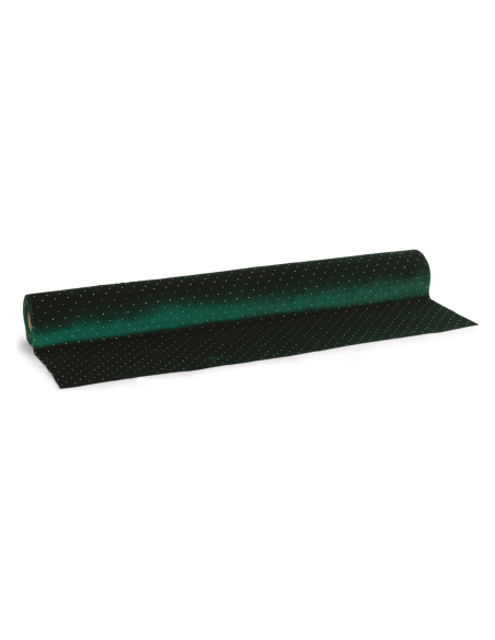 Rotolo velluto verde con strass 70 x 500 cm