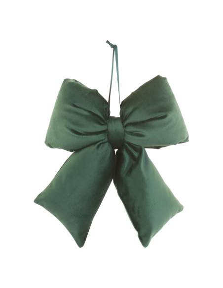 Fiocco velluto verde da appendere 22 x 26 cm