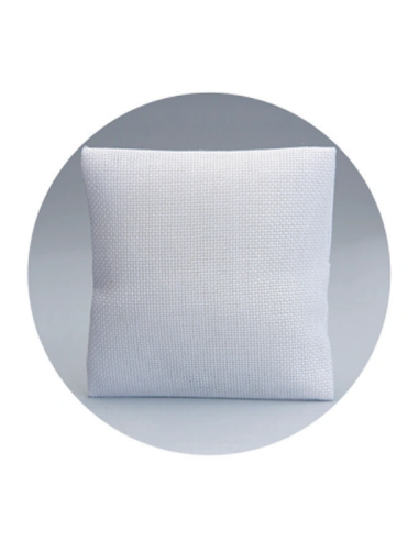 Cuscino in juta Bianco 10x10 cm