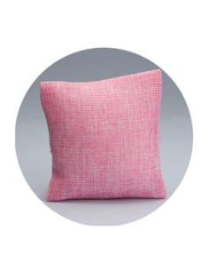 Cuscino in juta Rosa 10x10 cm