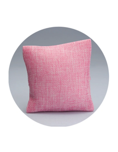 Cuscino in juta Rosa 10x10 cm