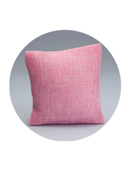 Cuscino in juta Rosa 10x10 cm