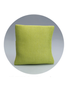 Cuscino in juta Verde 10x10 cm