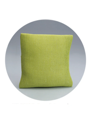Cuscino in juta Verde 10x10 cm
