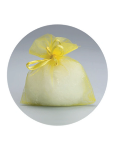 Sacchetto in organzina Giallo 10x12 cm