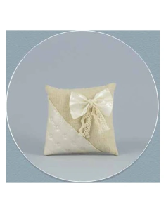 Cuscino piccolo con applicazione 8x8 cm