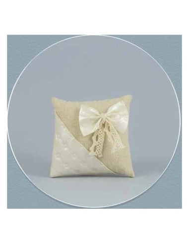 Cuscino piccolo con applicazione 8x8 cm