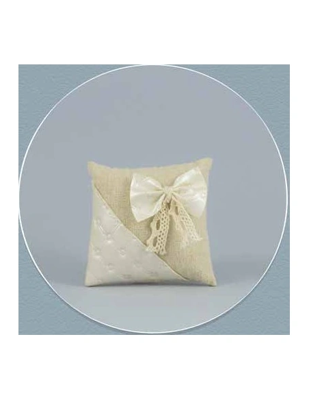 Cuscino piccolo con applicazione 8x8 cm