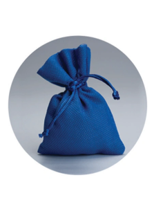 Sacchetto in juta con tirante Blu 9