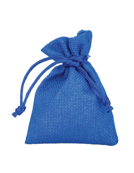 Sacchetto in stoffa con tirante Blu 8x10 cm